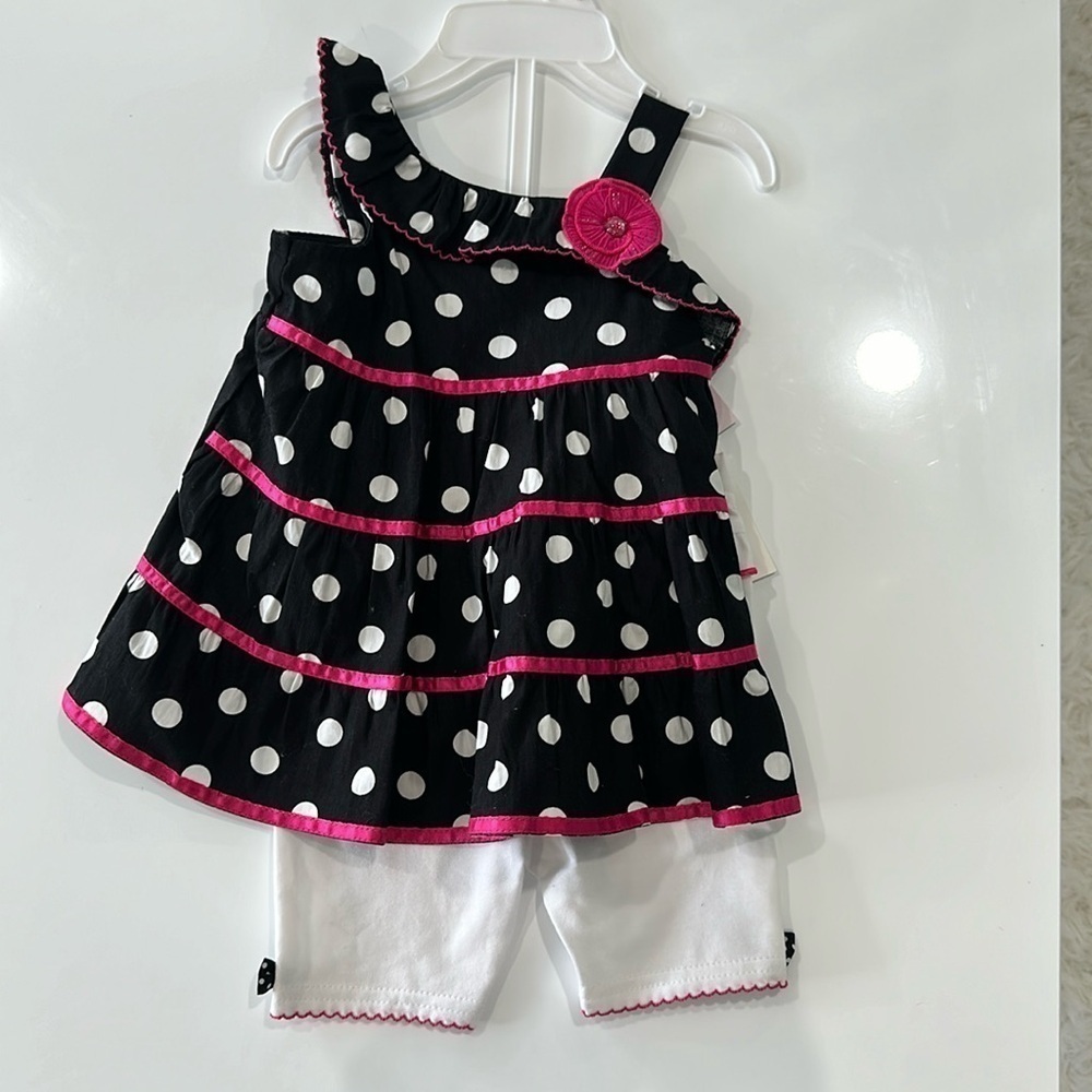 Polka dot matching set